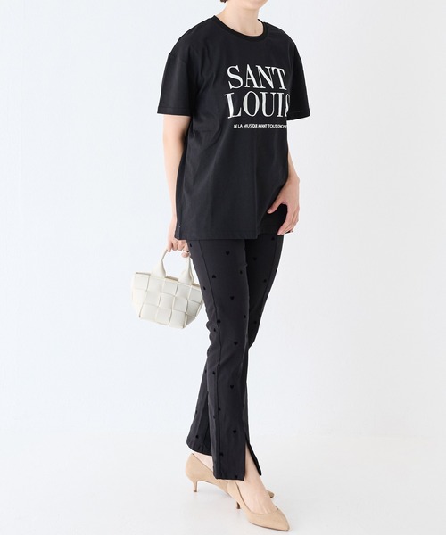 INCEDE（インシード）の「スーパーストレッチ フロッキーパンツ（その他パンツ・レディース・ブラック系その他/ドット・M/L/LL/3L/4L）」の11枚目の写真