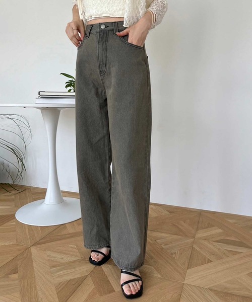 one after another NICE CLAUP(ワンアフターアナザーナイスクラップ)の「アソートワイドデニムパンツ【SMサイズ展開】(デニムパンツ・レディース・ブルー/グレー系その他/ブルー系その他・SMALL/MEDIUM)」の2枚目の写真