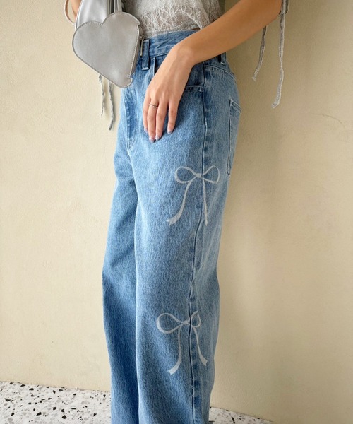 one after another NICE CLAUP(ワンアフターアナザーナイスクラップ)の「アソートワイドデニムパンツ【SMサイズ展開】(デニムパンツ・レディース・ブルー/グレー系その他/ブルー系その他・SMALL/MEDIUM)」の20枚目の写真