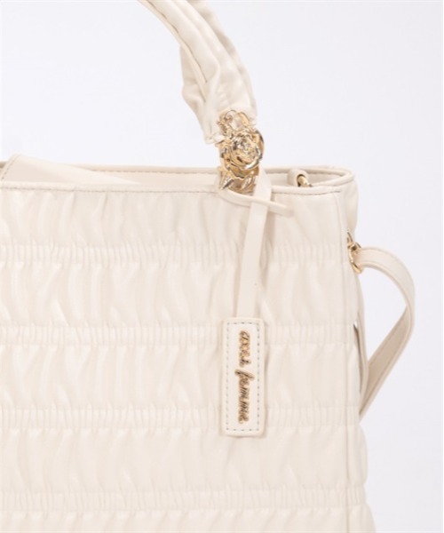 【セール】薔薇金具付シャーリングバッグ（ショルダーバッグ）｜axes femme（アクシーズファム）