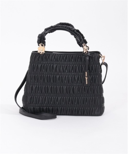 【セール】薔薇金具付シャーリングバッグ（ショルダーバッグ）｜axes femme（アクシーズファム）