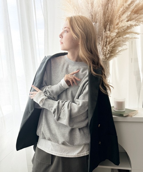 セール】《Javaジャバコラボ》大人のこなれ感。ダメージ加工裏起毛