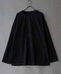 Amunzen Big Silhouette T-shirt/UVカット 梨地 ビッグシルエット 長袖Tシャツ ロンT