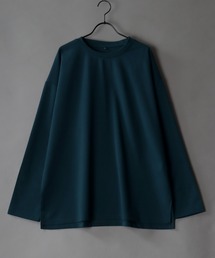 Amunzen Big Silhouette T-shirt/UVカット 梨地 ビッグシルエット 長袖Tシャツ ロンT