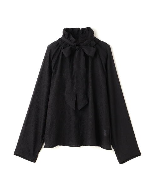 N.(N. Natural Beauty Basic)(エヌエヌナチュラルビューティーベーシック)の「◆2wayフリルネックブラウス(シャツ/ブラウス・レディース・ブラック/ホワイト/イエロー・MEDIUM)」の9枚目の写真