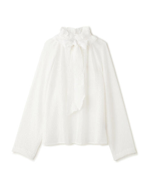 N.(N. Natural Beauty Basic)(エヌエヌナチュラルビューティーベーシック)の「◆2wayフリルネックブラウス(シャツ/ブラウス・レディース・ブラック/ホワイト/イエロー・MEDIUM)」の17枚目の写真