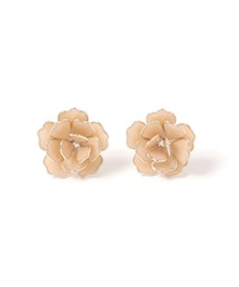 立体フラワーピアス/130962