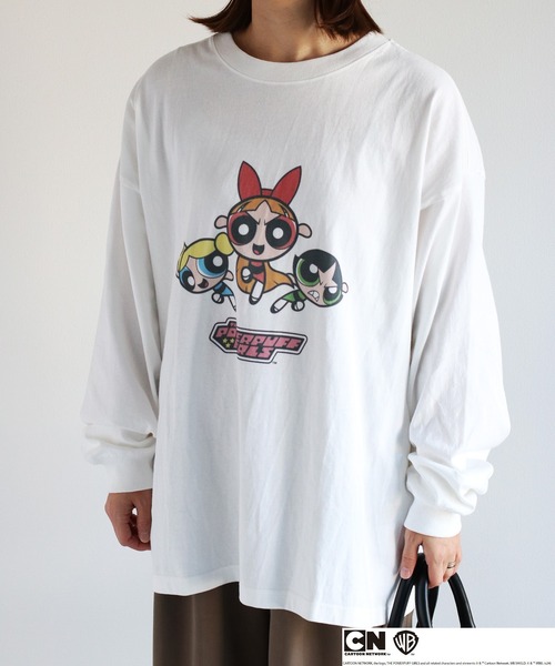 cepo(セポ)の「【パワーパフガールズ】ビッグシルエットロングスリーブTee(Tシャツ/カットソー・レディース・ホワイト系3/ブラック系2/ホワイト系1/ホワイト系2/ブラック系1/ブラック系3/ホワイト系4/ブラック系4・M)」の19枚目の写真