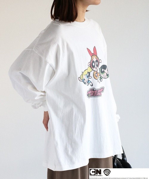 cepo(セポ)の「【パワーパフガールズ】ビッグシルエットロングスリーブTee(Tシャツ/カットソー・レディース・ホワイト系3/ブラック系2/ホワイト系1/ホワイト系2/ブラック系1/ブラック系3/ホワイト系4/ブラック系4・M)」の20枚目の写真