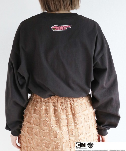 cepo(セポ)の「【パワーパフガールズ】ビッグシルエットロングスリーブTee(Tシャツ/カットソー・レディース・ホワイト系3/ブラック系2/ホワイト系1/ホワイト系2/ブラック系1/ブラック系3/ホワイト系4/ブラック系4・M)」の11枚目の写真