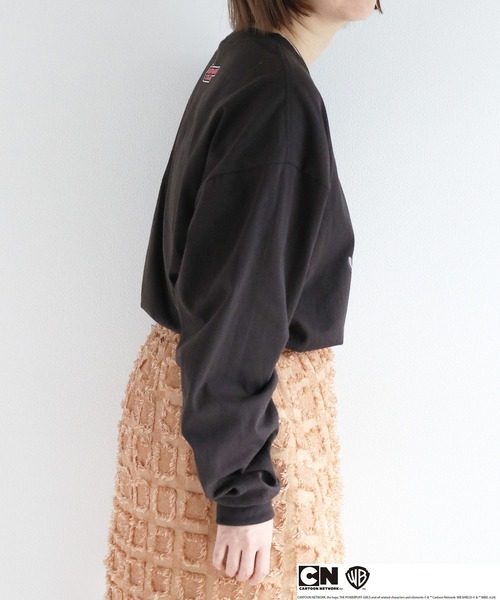 cepo(セポ)の「【パワーパフガールズ】ビッグシルエットロングスリーブTee(Tシャツ/カットソー・レディース・ホワイト系3/ブラック系2/ホワイト系1/ホワイト系2/ブラック系1/ブラック系3/ホワイト系4/ブラック系4・M)」の10枚目の写真