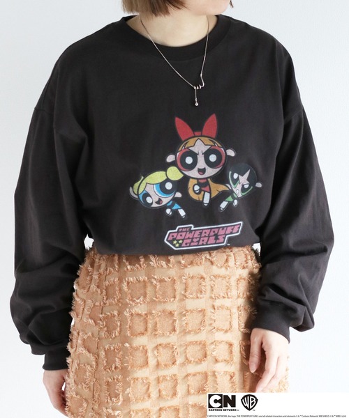 cepo(セポ)の「【パワーパフガールズ】ビッグシルエットロングスリーブTee(Tシャツ/カットソー・レディース・ホワイト系3/ブラック系2/ホワイト系1/ホワイト系2/ブラック系1/ブラック系3/ホワイト系4/ブラック系4・M)」の12枚目の写真