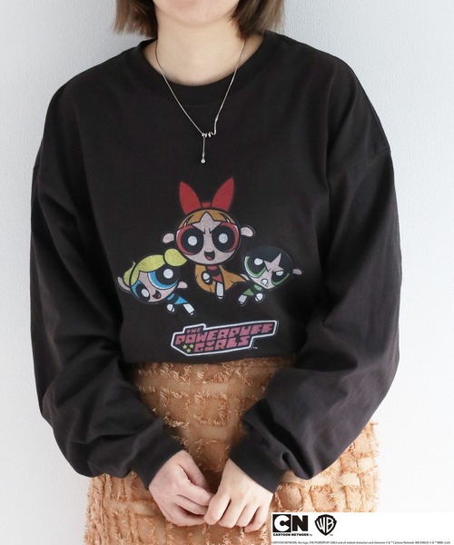 cepo(セポ)の「【パワーパフガールズ】ビッグシルエットロングスリーブTee(Tシャツ/カットソー・レディース・ホワイト系3/ブラック系2/ホワイト系1/ホワイト系2/ブラック系1/ブラック系3/ホワイト系4/ブラック系4・M)」の13枚目の写真