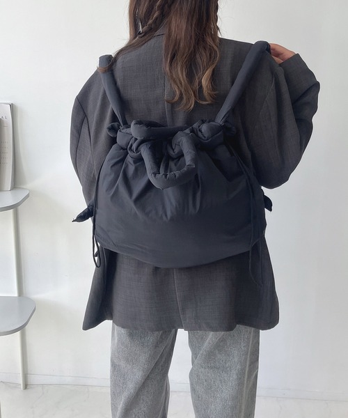 AS KNOW AS plus(アズノゥアズプラス)の「パテッド3wayショルダーバッグ(ショルダーバッグ・レディース・ブラック/グレー/アイボリー/ブルー・FREE)」の6枚目の写真