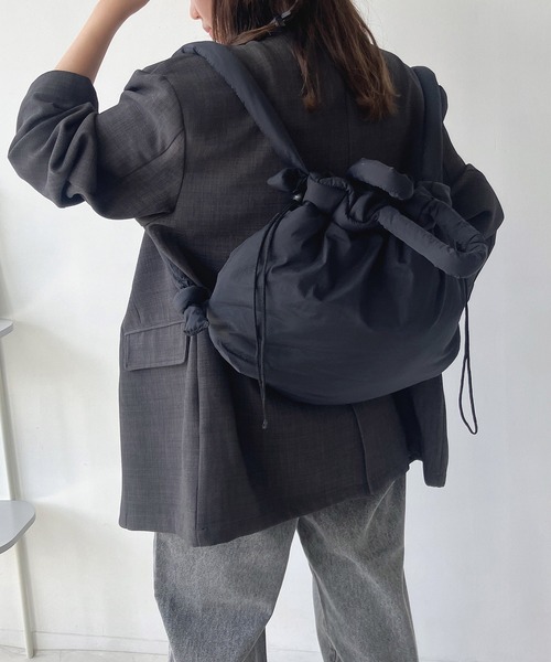 AS KNOW AS plus(アズノゥアズプラス)の「パテッド3wayショルダーバッグ(ショルダーバッグ・レディース・ブラック/グレー/アイボリー/ブルー・FREE)」の7枚目の写真