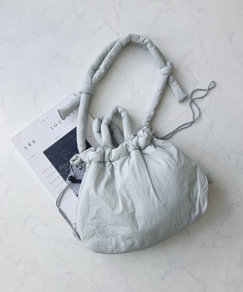 AS KNOW AS plus(アズノゥアズプラス)の「パテッド3wayショルダーバッグ(ショルダーバッグ・レディース・ブラック/グレー/アイボリー/ブルー・FREE)」の12枚目の写真