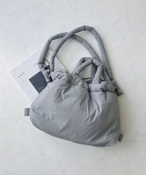 AS KNOW AS plus(アズノゥアズプラス)の「パテッド3wayショルダーバッグ(ショルダーバッグ・レディース・ブラック/グレー/アイボリー/ブルー・FREE)」の13枚目の写真