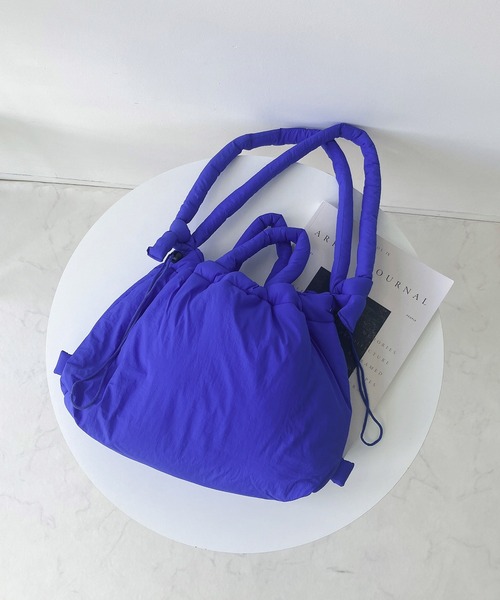 AS KNOW AS plus(アズノゥアズプラス)の「パテッド3wayショルダーバッグ(ショルダーバッグ・レディース・ブラック/グレー/アイボリー/ブルー・FREE)」の17枚目の写真