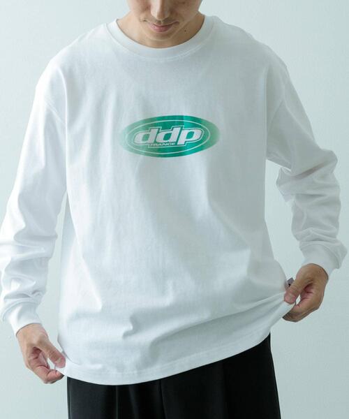 ddp(ディーディーピー)の「ddp Foil Print Long Sleeve T-shirts(Tシャツ/カットソー・メンズ・ホワイト/グレー/ブラック・MEDIUM/LARGE/X-LARGE)」の5枚目の写真