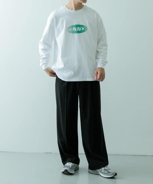 ddp(ディーディーピー)の「ddp Foil Print Long Sleeve T-shirts(Tシャツ/カットソー・メンズ・ホワイト/グレー/ブラック・MEDIUM/LARGE/X-LARGE)」の6枚目の写真