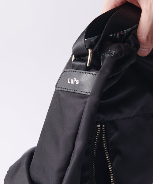 Lui's（ルイス）の「【AS2OV / アッソヴ】Lui's エクスクルーシブ / 巾着バッグ（ショルダーバッグ・メンズ・ブラック/グレー・FREE）」の19枚目の写真