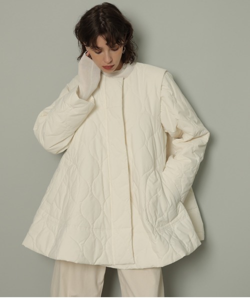 CADUNE（カデュネ）の「キルティングAラインコート（ダウンジャケット