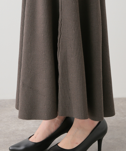 Deuxieme Classe SAMARAリブフレアスカート Deuxieme Classe SAMARA