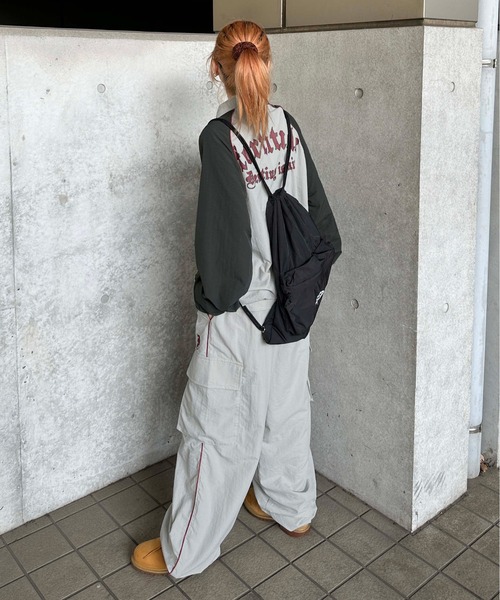 sedacle(セダクル)の「ラグランナイロンジャケット【SETUP着用可能】(ブルゾン・メンズ・ベージュ/ライトグレー/チャコールグレー・SMALL/MEDIUM/LARGE)」の15枚目の写真