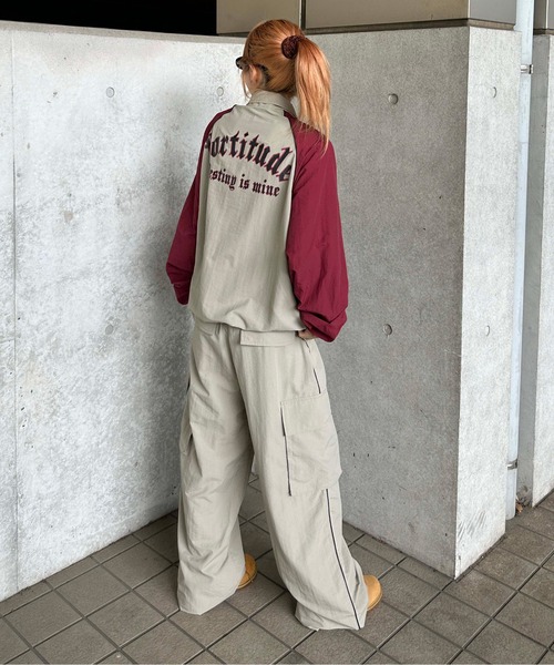 sedacle(セダクル)の「ラグランナイロンジャケット【SETUP着用可能】(ブルゾン・メンズ・ベージュ/ライトグレー/チャコールグレー・SMALL/MEDIUM/LARGE)」の19枚目の写真
