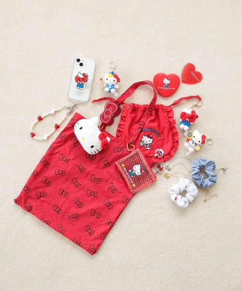 Me%（ミィパーセント）の「【HELLO KITTY】エコBAGチャーム　137277（エコバッグ/サブバッグ・レディース・レッド・FREE）」の3枚目の写真