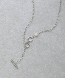 BEARDSLEY | シルバー＆パールラリエット(ネックレス)