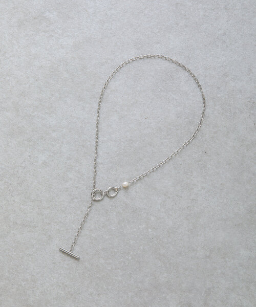 BEARDSLEY（ビアズリー）の「シルバー＆パールラリエット（ネックレス・レディース・シルバー・FREE）」の2枚目の写真