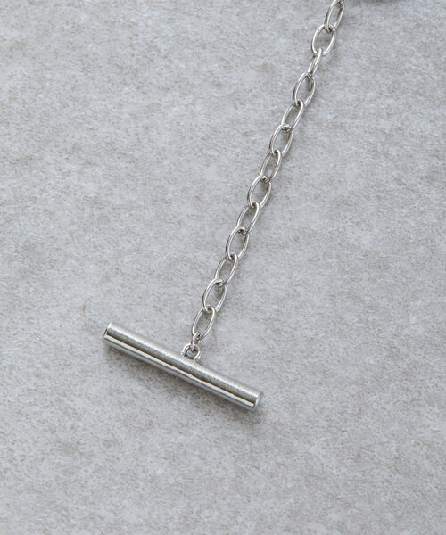 BEARDSLEY（ビアズリー）の「シルバー＆パールラリエット（ネックレス・レディース・シルバー・FREE）」の4枚目の写真