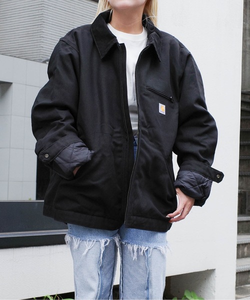 Carhartt（カーハート）の「Carhartt /カーハート / DUCK DETROIT JACKET/BLANKET LINED / CRHTT-J001（ブルゾン・メンズ・ブラック/ブラウン・X-LARGE/LARGE）」の6枚目の写真