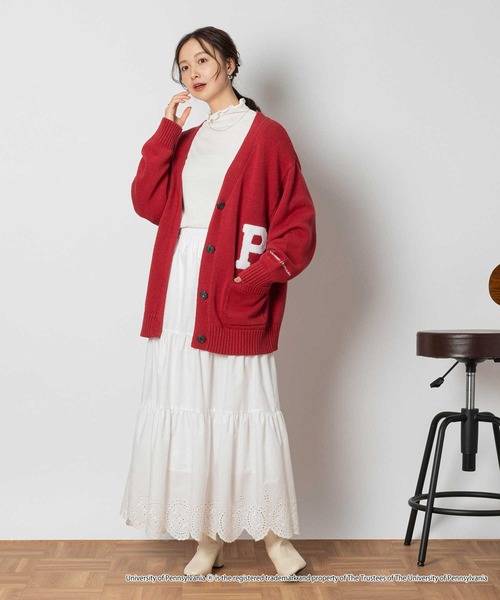 Right-on（ライトオン）の「レタードカーディガン（カーディガン