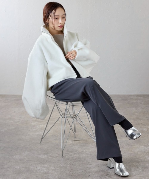 ap retro(アプレトロ)の「ベルト付きトラウザーパンツ(その他パンツ・レディース・モカ/ブラック/グレー・SMALL/MEDIUM/LARGE)」の5枚目の写真