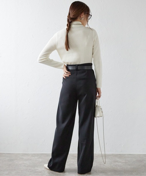 ap retro(アプレトロ)の「ベルト付きトラウザーパンツ(その他パンツ・レディース・モカ/ブラック/グレー・SMALL/MEDIUM/LARGE)」の12枚目の写真
