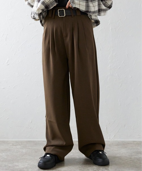 ap retro(アプレトロ)の「ベルト付きトラウザーパンツ(その他パンツ・レディース・モカ/ブラック/グレー・SMALL/MEDIUM/LARGE)」の20枚目の写真