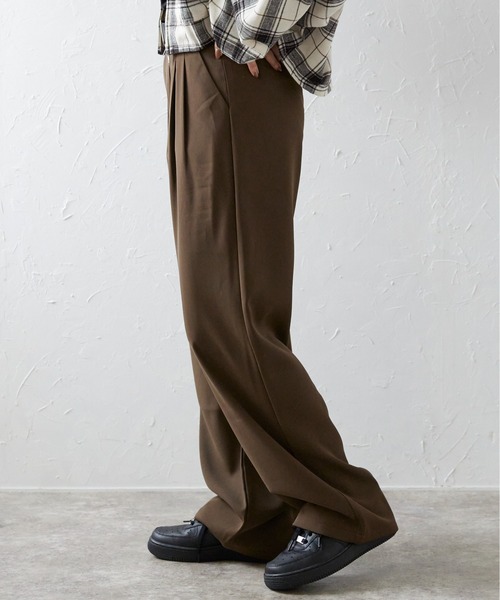 ap retro(アプレトロ)の「ベルト付きトラウザーパンツ(その他パンツ・レディース・モカ/ブラック/グレー・SMALL/MEDIUM/LARGE)」の21枚目の写真
