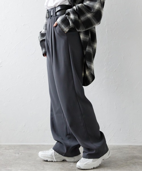 ap retro(アプレトロ)の「ベルト付きトラウザーパンツ(その他パンツ・レディース・モカ/ブラック/グレー・SMALL/MEDIUM/LARGE)」の15枚目の写真