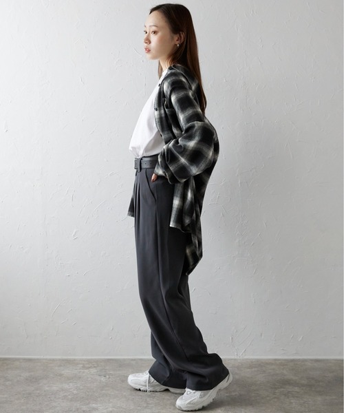 ap retro(アプレトロ)の「ベルト付きトラウザーパンツ(その他パンツ・レディース・モカ/ブラック/グレー・SMALL/MEDIUM/LARGE)」の18枚目の写真