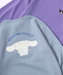 Sanrio Hello Kitty/サンリオ ハローキティー 裏起毛 サガラ刺繍クルーネックスウェットトレーナー レディース