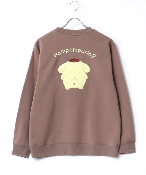 sanrio(サンリオ)の「Sanrio Hello Kitty/サンリオ ハローキティー 裏起毛 サガラ刺繍クルーネックスウェットトレーナー レディース(スウェット・レディース・ブラウン/グリーン/ベージュ/イエロー/ライトパープル/アッシュグレー/グレイッシュブルー/サックスブルー・M/L)」の12枚目の写真