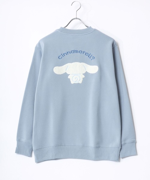 sanrio(サンリオ)の「Sanrio Hello Kitty/サンリオ ハローキティー 裏起毛 サガラ刺繍クルーネックスウェットトレーナー レディース(スウェット・レディース・ブラウン/グリーン/ベージュ/イエロー/ライトパープル/アッシュグレー/グレイッシュブルー/サックスブルー・M/L)」の18枚目の写真