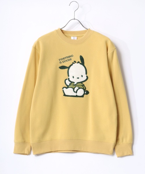 sanrio(サンリオ)の「Sanrio Hello Kitty/サンリオ ハローキティー 裏起毛 サガラ刺繍クルーネックスウェットトレーナー レディース(スウェット・レディース・ブラウン/グリーン/ベージュ/イエロー/ライトパープル/アッシュグレー/グレイッシュブルー/サックスブルー・M/L)」の21枚目の写真