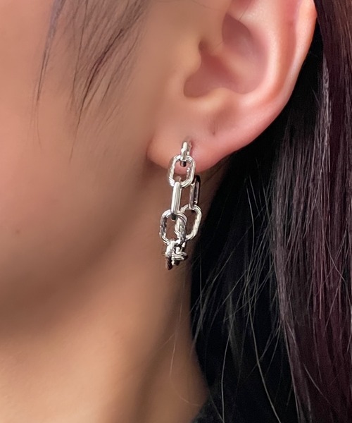 セール】チェーンフープピアス (両耳用)（ピアス（両耳用