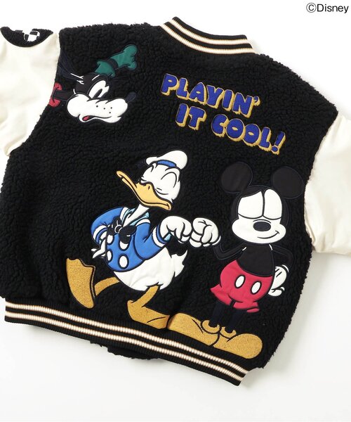 Disney（ディズニー）の「WEB限定 ディズニーキャラクター/ボアスタジャン（スタジャン・キッズ・ブラック・90/110/130）」の17枚目の写真