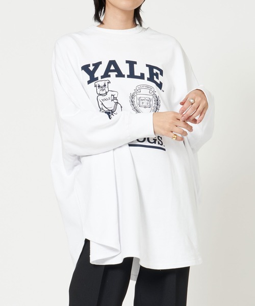 GOOD ROCK SPEED(グッドロックスピード)の「YALE UNIVERSITYスウェット"YALE BULLDOGS"(スウェット・レディース・ホワイト・FREE)」の1枚目の写真