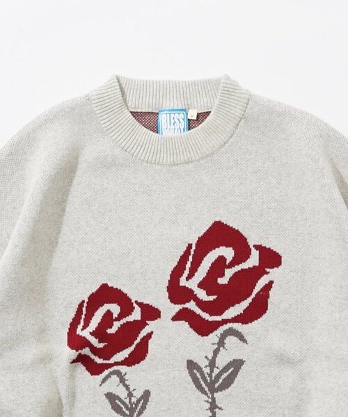 BLESSU ブレスユー　マーブル模様 ニット Mサイズ WHO'S WHO gallery（フーズフーギャラリー）の「【BLESS YOU