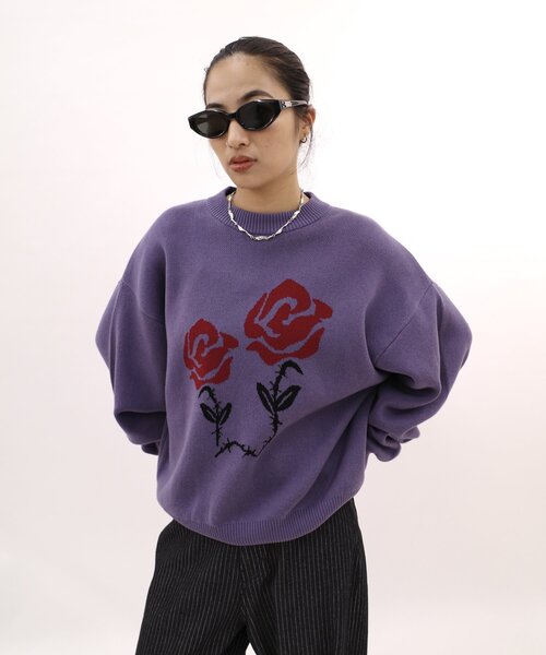 BLESSU ブレスユー　マーブル模様 ニット Mサイズ WHO'S WHO gallery（フーズフーギャラリー）の「【BLESS YOU